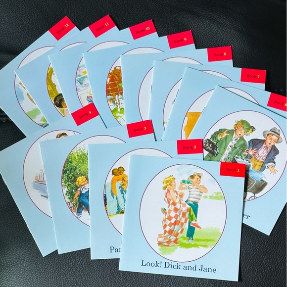 NEW Dick and Jane 12 Book Reading Set Mini Paperback Picture Books - Picture 4 of 5